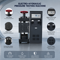 Máquina de Ensayo de Compresión de Cubos de Hormigón Electrohidráulica Servocontrolada por Computadora, 2000KN 200 Toneladas, Dispositivo de Prensa de Laboratorio