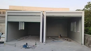 <span class=keywords><strong>Casetta</strong></span> Prefabbricata Modulare Portatile per Garage o Ripostiglio Esterno con Porta Scorrevole e Serranda Avvolgibile - Product Image 5