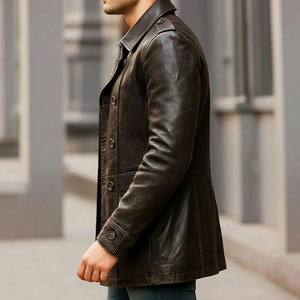 Wholesale Top Premium Quality Genuine Leather <b>Men's</b> Winter Winter Thickened Warm Reversible Business Casual Leather <b>Coat</b> - Product Image 4