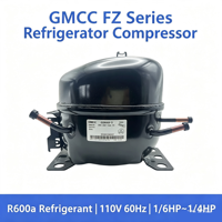 Compresseur hermétique de réfrigérateur GMCC R600a 110V 60Hz FZ59E1H-U FZ65 FZ70 FZ85E1G-U pour réfrigérateur-congélateur domestique 1/6HP 1/5HP 1/4HP