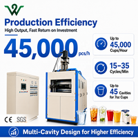 Machine de fabrication de gobelets en plastique entièrement automatique d'occasion, haute vitesse, respectueuse de l'environnement, certifiée CE, directement de l'usine (PP, PS, PET, PVC)