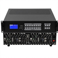 Processeur matriciel hybride Hardrock 4K60 à commutation transparente 9x9, routage, gestion EDID, contrôle flexible du réseau IP, Pro AV, métal