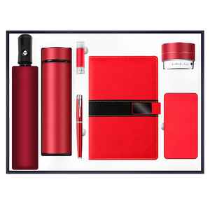 Artículos de lujo Regalos únicos Paraguas A5 Notebook Pen Frasco de vacío Juego de regalo de <span class=keywords><strong>feliz</strong></span> <span class=keywords><strong>cumpleaños</strong></span> Actividades promocionales artículos de regalo - Product Image 2