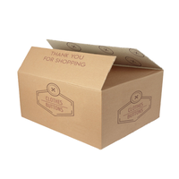 Boîtes d'expédition en carton ondulé écologiques avec impression de logo personnalisé, emballage recyclable pour petites entreprises et commerces de détail