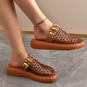 Pantofole con stampa leopardata in maglia di pile e fodera in pelle di pecora con fiocco, calzature invernali calde da donna - Product Image 3