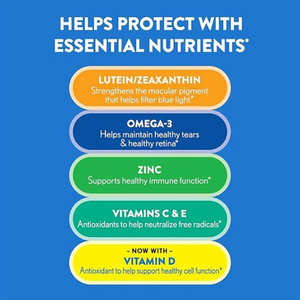 مكملات غذائية طبيعية عشبية للعناية بالعين تحتوي على اللوتين وأوميغا-3، تحسن البصر وتحمي الشبكية - Product Image 3