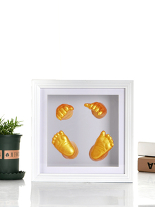 Cornice Portafoto per Neonati Fatta a Mano in MDF 3D con <span class=keywords><strong>Stampa</strong></span> UV, Impronta Manuale Sicura Non Tossica da 5cm - Product Image 4