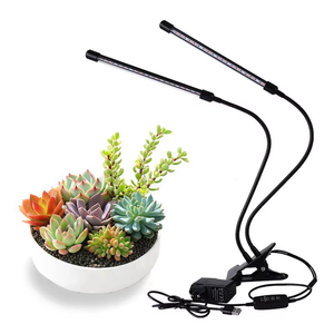 Lampes de culture pour plantes Joystar à 2 têtes, <span class=keywords><strong>LED</strong></span> USB de bureau avec gradation à 10 niveaux et minuterie pour plantes succulentes - Product Image 2