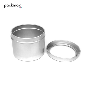 Boîte en aluminium de 150 ml pour bougies solides et baumes d'aromathérapie - Emballage type boîte à thé en stock, vente en gros - Product Image 5