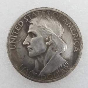 1938 DANIEL BOONE Conmemorativo EE. UU. Chapado en plata Moneda de medio dólar reproducción cobre hecho - Product Image 5