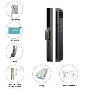 Qunn IP66 Cerraduras inteligentes impermeables para exteriores Aluminio Delgado Madera Compatible Puerta estrecha Tuya App Control Nube conectada a través de Wifi - Product Image 6