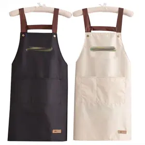 Women's kitchen household waterproof oil wipe hands Fashion network celebrity dining special waist apron for cooking