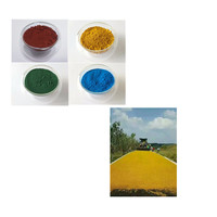 Bubuk Warna-warni Fe2o3 Pigmen Besi Oksida, Warna Merah Kuning untuk Warna Bata Aspal