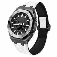 Kit de modification personnalisé de 5e génération, boîtier de montre en acier inoxydable sablé pour Casiaok G Ga2100, bracelets de montre en fibre de carbone, bracelets Ga 2100