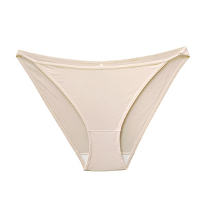 Nouvelles culottes hipster sexy en satin élastique sans couture pour femmes, taille basse, en maille, matière Spandex/Nylon, deux styles, ODM, 10 couleurs, taille élastique - Product Image 6