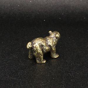 Pirinç el sanatları simülasyon köpek ayı heykeli ev köpek ayı süslemeleri pirinç oyuncaklar - Product Image 3