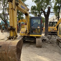 Mini-excavatrice sur pneus Komatsu PC70 modèle 2022, 7 tonnes, moteur Cummins, godet de 0,3 m (moteur, pompe), origine Chine, exportation