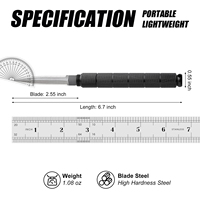 Outdoor Camping Jagd Bushcraft Klappmesser Taktisches Taschenmesser mit Aluminiumlegierungsgriff