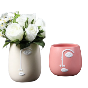 Pots en céramique émaillée colorés les plus vendus pour plantes Couvertures <span class=keywords><strong>de</strong></span> pots <span class=keywords><strong>de</strong></span> fleurs faciales Ornements d'ameublement pour jardinières et poteries - Product Image 1