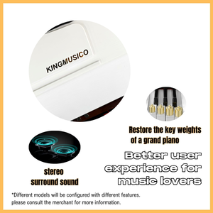 KM-<span class=keywords><strong>Clavier</strong></span> à action marteau <span class=keywords><strong>lourd</strong></span> à 88 touches, <span class=keywords><strong>clavier</strong></span> électronique pleine grandeur avec réponse tactile, <span class=keywords><strong>MIDI</strong></span>, Bluetooth - Product Image 3