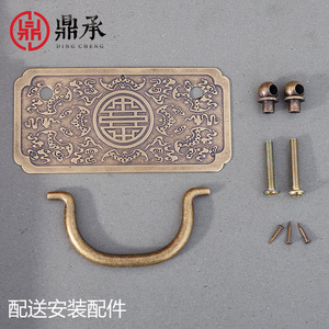 Manijas de latón estilo antiguo para cajones y puertas de gabinetes, herrajes para muebles T2704 T2705 T2711 T2712 - Product Image 3