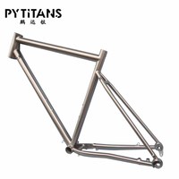 Cadre de vélo Brossage personnalisé gr9 titane vélos cadres de vélo de gravier par PYTITANS