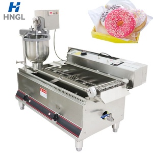 Machine à donuts double rangée indépendante, automatique, <span class=keywords><strong>gaz</strong></span>/électrique, friteuse en acier inoxydable 304, 29L d'huile, 7L de bac de collecte, 110V 220V - Product Image 2