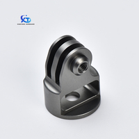 Piezas de montaje de adaptador de trípode de aleación de aluminio de acero inoxidable duradero mecanizado CNC de precisión personalizado