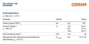 El mejor precio OSRAM GW 2. 2 CRI90 13W 37V Blanco cálido 2700K COB LED Chip 13,5x13,5mm Regulable Garantía de 3 años para - Product Image 5