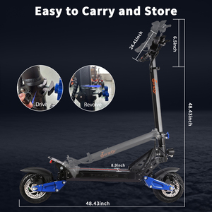 Monopattino Elettrico Pieghevole 2025 Ultimo Modello con Motore da 1000W, Potente Scooter Elettrico a Due Ruote con Pneumatici Larghi per Adulti - Product Image 5