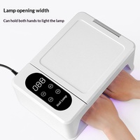 Lampe UV LED portable double main pour ongles, grande surface de photothérapie, séchage rapide haute puissance