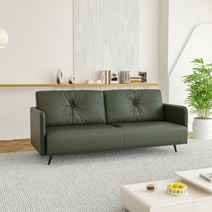Juego de Sofás de Cuero Nórdico de Color Personalizado, Apto para Sofás Dobles en Apartamentos Pequeños, Hoteles, Relleno de Esponja, Sofás de Salón Familiar - Product Image 3