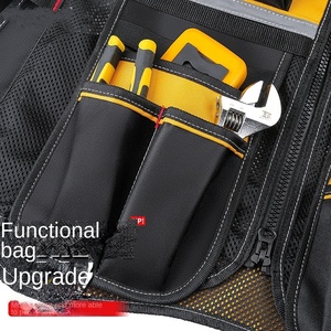 Gilet de travail multifonctionnel résistant à l'usure Gilet de sécurité pour la construction Gilets de travail réfléchissants pour électricien - Product Image 5