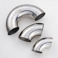 Coudes sans soudure à 45 et 90 degrés en acier inoxydable 304/316, alliage duplex, 2 à 36 pouces, SCH20 SCH160, pour l'industrie pétrochimique, surface plastifiée