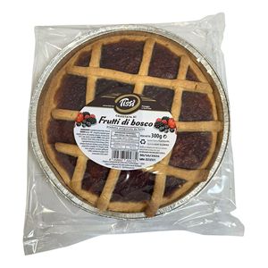 Tarte aux fruits rouges Tissi, ronde, 300g x 10 pièces, desserts sous vide avec croûte en treillis de CRADEL SRL - Product Image 1