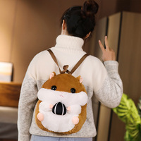 Peluche Hamster à Prix Bas Personnalisable pour Réchauffer les Mains Sac à Dos Jouet en Peluche Hamster Cartoon Jouet en Peluche pour Enfants pour Halloween