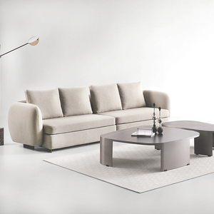 יוקרה מינימליסטית מודולרית ומינימליסטית רכה אלגנטית מהודרת ספה פינת ישיבה לבית או סלון - Product Image 1