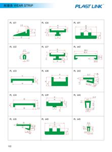 <span class=keywords><strong>PL</strong></span> 601 Automatische slijtstrips UHMW-PE kunststof transportketting voor de voedingsmiddelen- en drankenindustrie, lange levensduur - Product Image 4