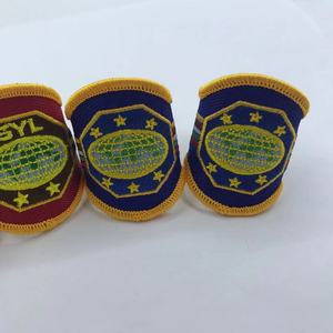 Op maat gemaakte geborduurde manchetknopen met nationaal vlagontwerp SYL-serie borduurwerk woggles - Product Image 5