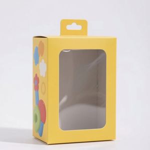 Custom Design Custom Printed Logo Fridge Magnet <b>Packaging</b> <b>Box</b> <b>Small</b> Hook Card <b>Box</b> With Clear Window Custom Toys <b>Packaging</b> - Product Image 1