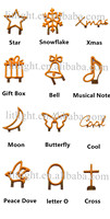 Lumières LED en forme de lettres, cloche, étoile, papillon, lune, signe O Love, Noël, bonheur, rêve, filament cool, feuille LED COB pour la décoration de fête de vacances