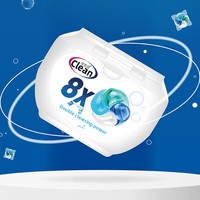 Deterjen Pod Aoci Qing Empat-dalam-Satu Aroma Segar Tahan Lama Multi-Efek untuk Pakaian, Delapan Kali Lebih Bersih, Kemasan Kotak 50%-80%