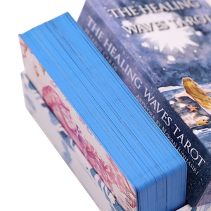 Grande <span class=keywords><strong>carte</strong></span> Tarot <span class=keywords><strong>Oracle</strong></span> pour filles dorées, impression personnalisée, cartes d'affirmation de marque privée - Product Image 5