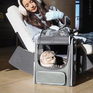 <b>Cat</b> carrier, pet bag, <b>backpack</b>, portable handbag, foldable, large capacity, perfect for <b>cats</b> and pet supplies. - Product Image 3