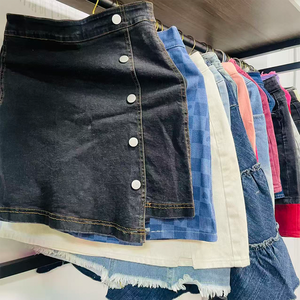 Minifalda de Mezclilla Plisada Estilo Y2K <span class=keywords><strong>Vintage</strong></span> al por Mayor para Mujer, Falda de Verano JackWen, <span class=keywords><strong>Ropa</strong></span> <span class=keywords><strong>Usada</strong></span> - Product Image 4