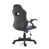 Chaise de course pivotante pour enfants populaire Accoudoir ergonomique Petite chaise d'étude et de jeu avec cuir synthétique Beau style pour les jeunes