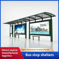 Fourniture directe d'usine Simple LED Lightbox Abris de bus Panneau commercial pour une utilisation en extérieur Rectangle en aluminium pour les villes