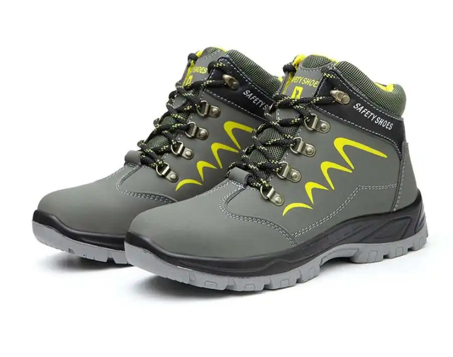 DianSen Waterproof High Top Sneakers Slip Resistant Steel Toe Work Boots For Mens Safety Shoes Botas De Trabajo