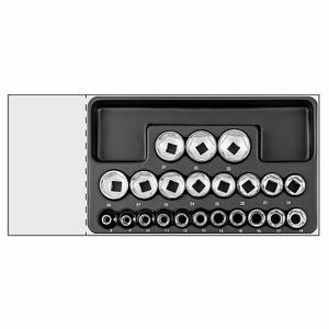 Ensemble de rangement d'outils 519 235CEN, kit de clés à douilles, taille métrique 8 10 12 13 14 15 16 17 18 19 20 21 22 23 24 25 26 27 28 29 30 32 mm - Product Image 1