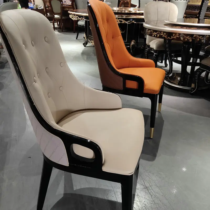 चीन फर्नीचर Cadeira सिला Comedor खाने की कुर्सी चमड़े नॉर्डिक कोच भोजन कक्ष फर्नीचर